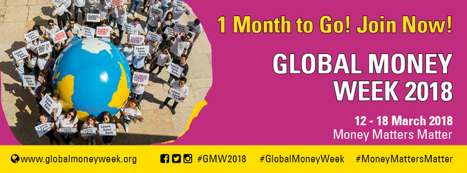 1 month to go! Global Money Week 2018!
